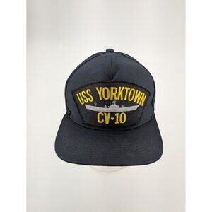 USS YORKTOWN CV-10 NAVY SHIP HAT U.S MILITARY OFFICIAL BALL CAP USA MADE NEW Era